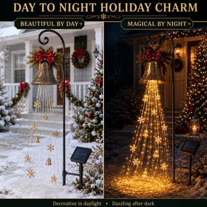 🔥Hot Sale 40% OFF🎄 Christmas Bell Cascade Solar Yard Light✨