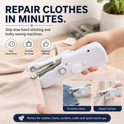 🔥Limited Time Promotion 50% OFF🔥🧵Mini Electric Sewing Machine – Lightweight, Portable & Easy to Use! ✨