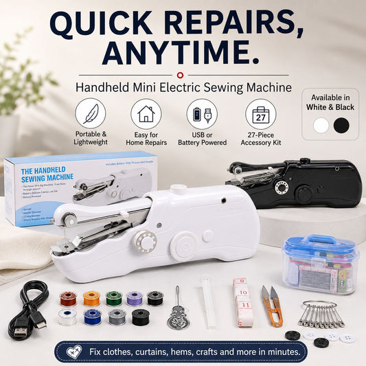 🔥Limited Time Promotion 50% OFF🔥🧵Mini Electric Sewing Machine – Lightweight, Portable & Easy to Use! ✨