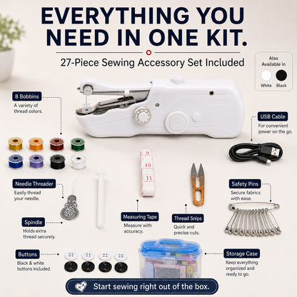 🔥Limited Time Promotion 50% OFF🔥🧵Mini Electric Sewing Machine – Lightweight, Portable & Easy to Use! ✨