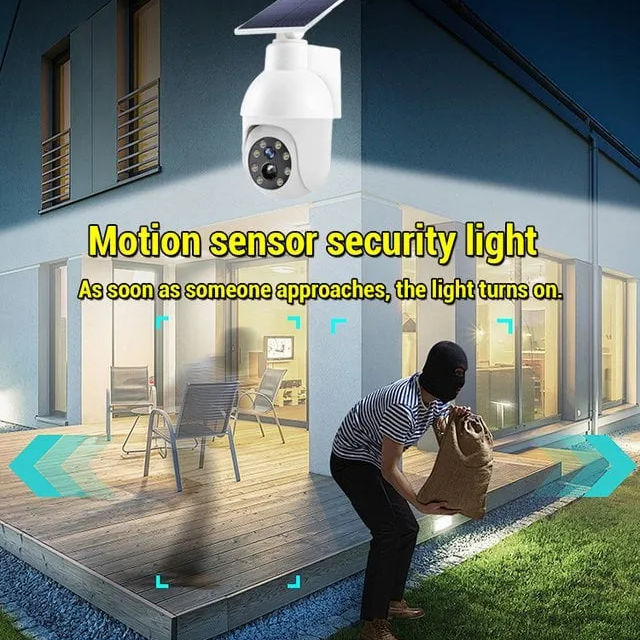 ⏰Sale 49% OFF - Solar-Powered Simulated Surveillance Camera Street Light