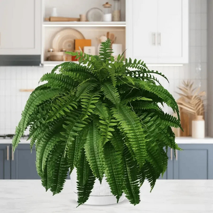 🎁Hot Sale 49% OFF🔥Oversized Pre-Lit Artificial Boston Ferns - No watering, No fading